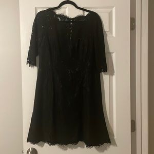 Lack floral lace dress